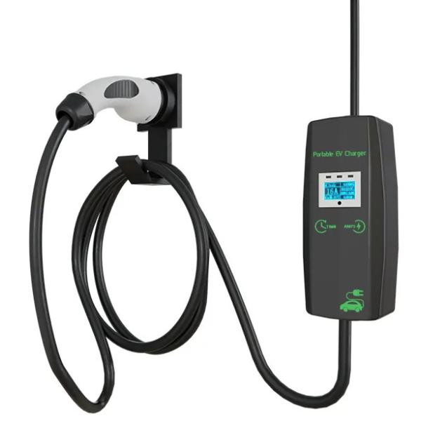 Быстрый поручая заряжатель 16a 32a портативного типа 2 зарядного кабеля Ev портативный со штепсельной вилкой CEE