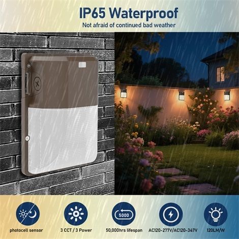 USA Stock Mini LED Wall Pack Light 18W 25W 30W ETL DLC Outdoor Security Lighting