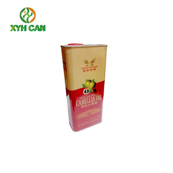 Olive Oil Tin Can of 2.5l Empty Square Shape Food Grade Tin Box Packaging