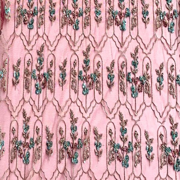 Женщины одевают Sequins шнуруют подгонянный шнурок ширины ткани 140cm французский вышитый бисером