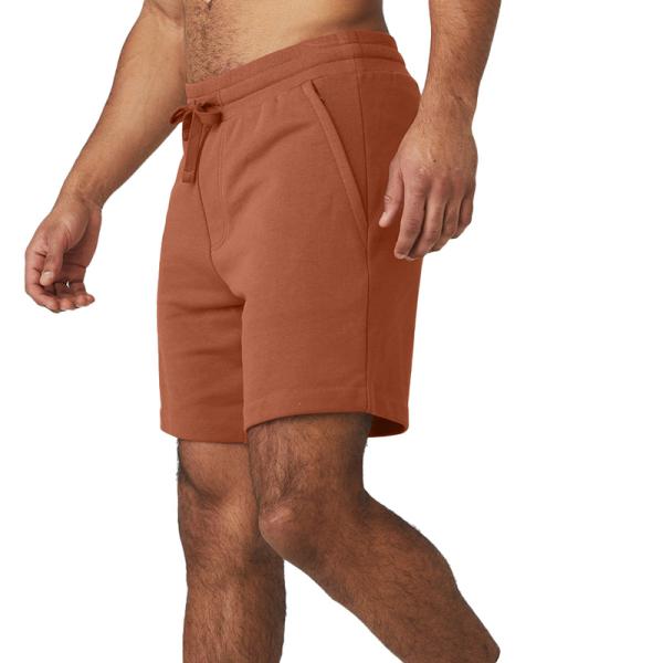 OEM Logo Workout Men Sportswear Soft Drawstring Casual Shorts for Men with Side Pocket