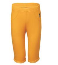 Plain Woven Cotton 95% Spandex 5% Children Dark Yellow Trousers