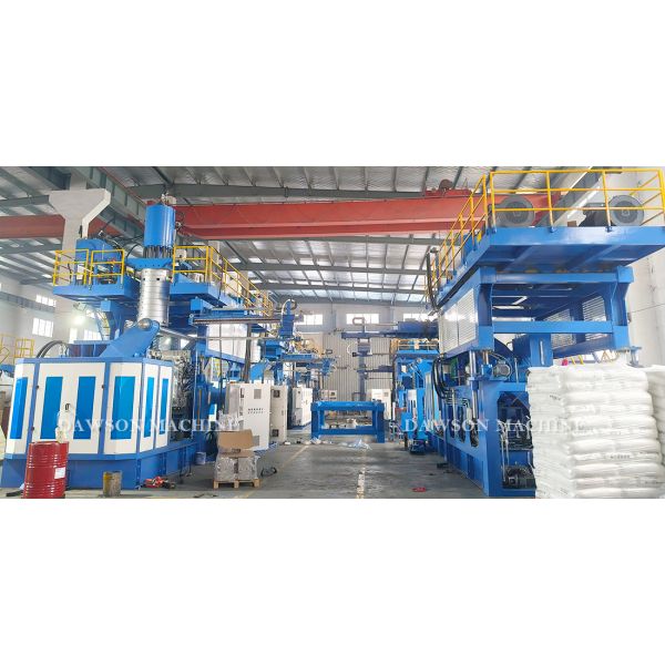 Used 1000L IBC Extrusion Blow Molding Machine with High Productivity and Accumulator Head Design