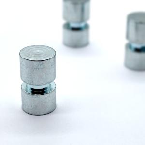 High-Precision Zinc-Coated Cylindrical Pin – Blue & White Plating for Hardware &