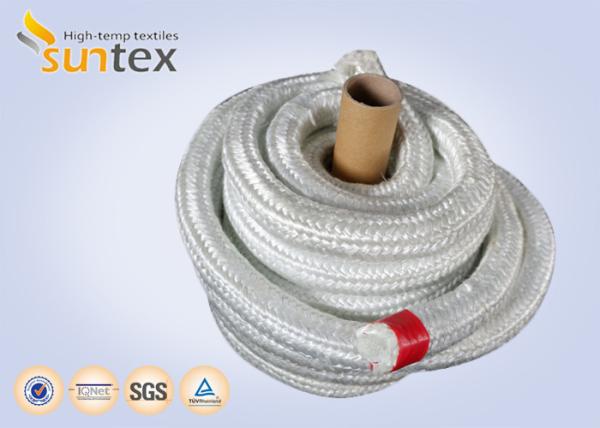 Corda resistente ao calor da fibra de vidro de alta temperatura para a isolação que embala a porta industrial dos fogões