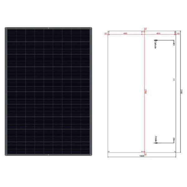 100w Semi Flexible Solar Panel 12V MC4 Output Flexible Solar Panels For Caravans