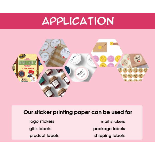 Сильная слипчивая лоснистая бумага стикера A4 200g пустая