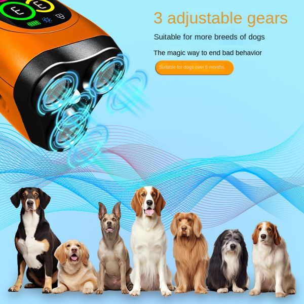 New Arrival USB Rechargeable Handheld Dog Barking Deterrent Custom Color Ultrasonic Training Device IP67 Waterproof Eco-friendly