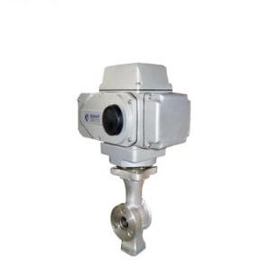 IP67 Stainless Steel Electric Control Valve AC220V Actuator Control Water Ball Valve