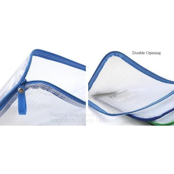 Office Stationery Plastic Pp File Bag A4 Document Pouch B6 Zipper Wholesale File Folder Bag School Stationery Supplies,