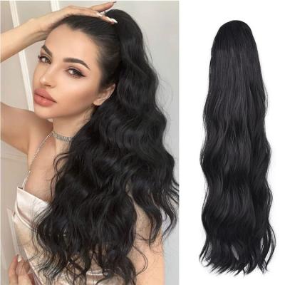 Body Wave Drawstring Ponytail Real Human Hair Extension - Hair Wig Pieces Easy Maintain
