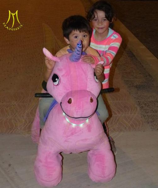 Hansel best selling children electric stuffed walking electric animal scooter