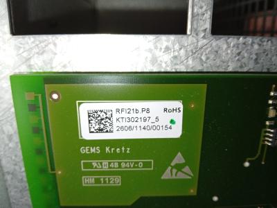 GE VolusonE6 VolusonE8 ultra-som original placa RFI21 KTI300614 KTI302197