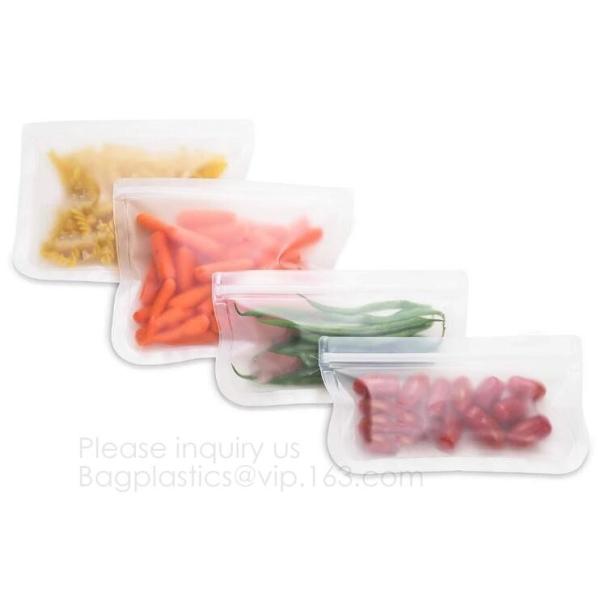 Reusable Silicone Food Storage Bag Washable Silicone Fresh Bag for Fruits Vegetables Meat Preservation bagplastics bagea