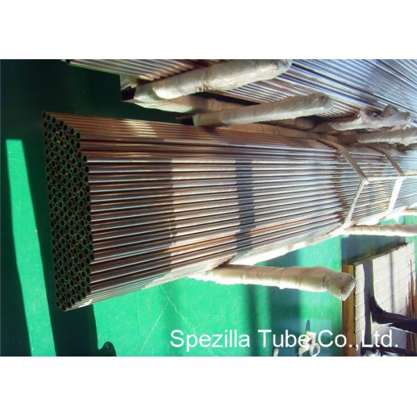 Tubulação sem emenda inteiramente recozida reta da liga do permutador de calor do tubo do tubo O61 do níquel do cobre de UNS C71500