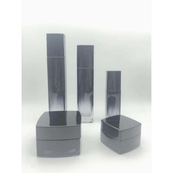 El cosmético de cristal cuadrado embotella la serigrafía poner crema de empaquetado de la pintura del OEM de las botellas de Skincare