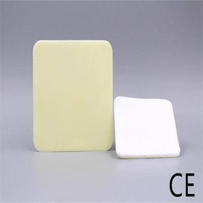Latex Free Breathable White Foam Wound Treatment with Absorbency and Adhesive Properties