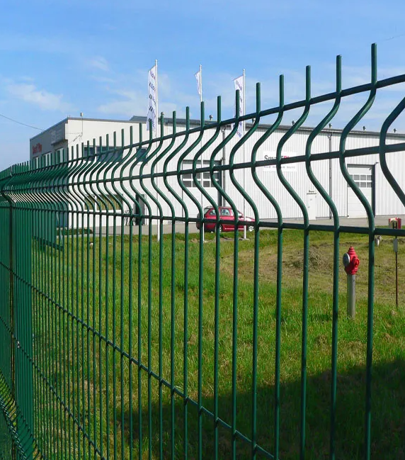 Powder Coated Bending Fence Panels 1.8m/2m/2.5m Height Curved Fence Panel