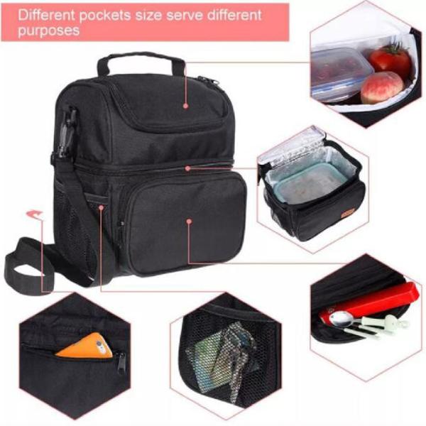 Пикник изолировал более крутые сумки с коробкой для завтрака нося регулируемого плечевого ремня