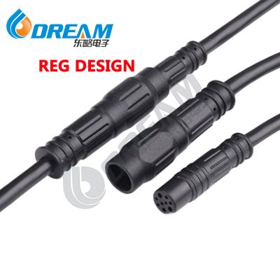 IP66 M12 Ebike 2pin 4pin 9pin 2 4 9 Pin Motor Conector de cabo à prova d'água E Bike Bicicleta E Bike Motor Connector