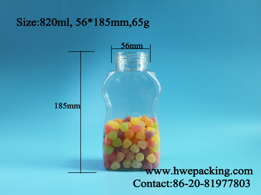 опарник кофе ясности 820ml уникальный пластиковый упаковывая с вкладышем крышек винта