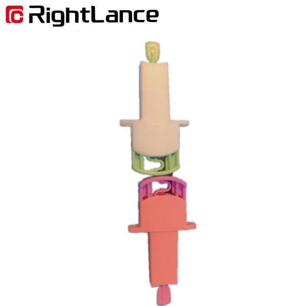 Pink Red Sterile Safety Blood Lancet Tri Beveled Tip Needle 0.059in