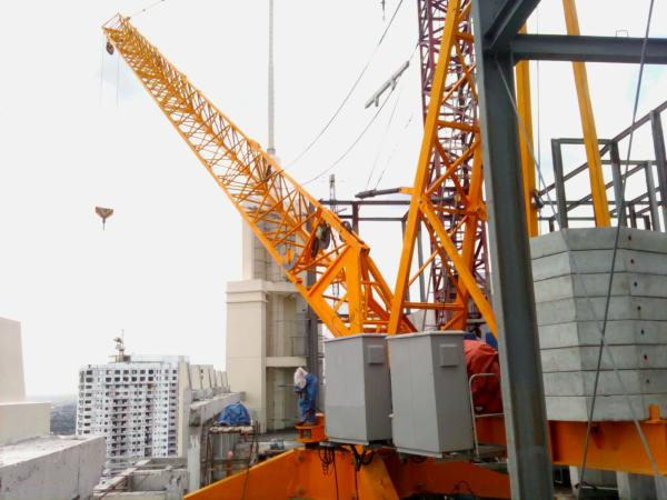 Деррик 16ton с краном башни конструкции кливера 40m с управлением инвертора