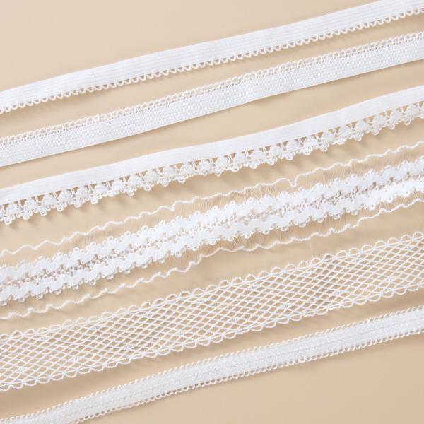 Factory wholesales nylon lace elastic band for underwear bra  shoulder strap webbing