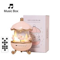 2022 Christmas Gift Dream Rolling Huts Projector Lamp With Wireless Speaker 360 Degree Rotation 12 Projection Films Cust