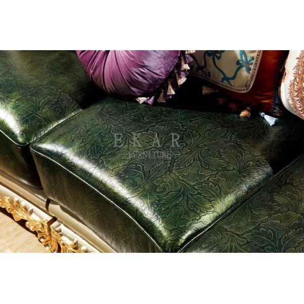 Wooden Frame Solid Wood Luxury Classic European Sofa Set