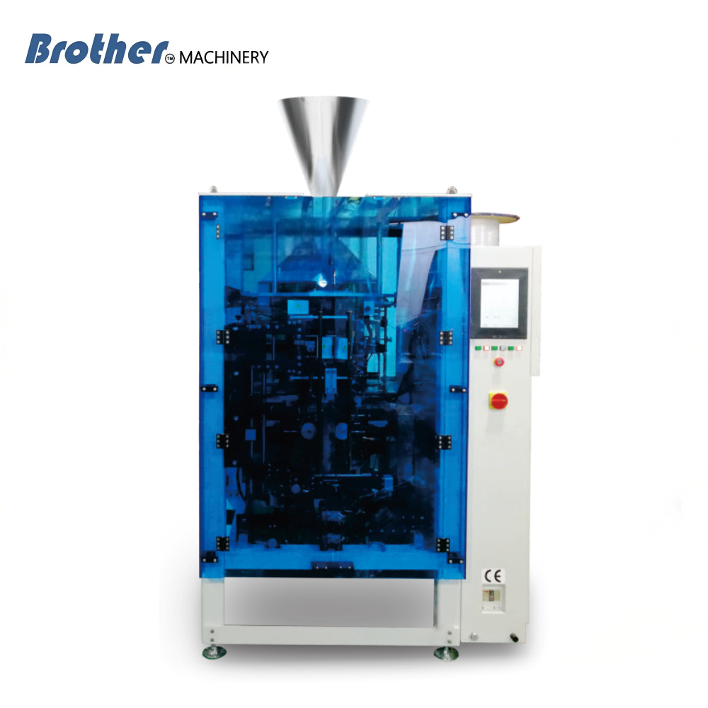 50 bags/min 2 Servo Motorform And Fill Packaging Machines For Coffee Pufed Food Candy Biscuits