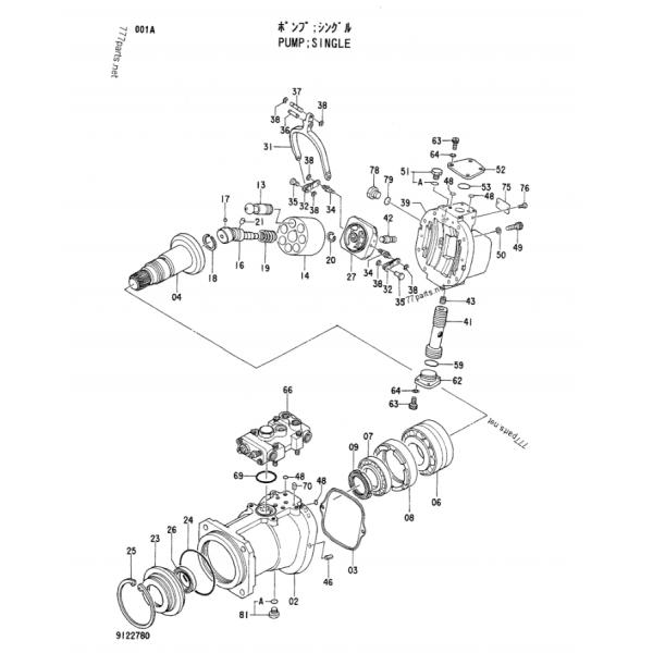EX300-3 EX300LC-3 EX300H-3 EX300LCH-3 Hitachi Pump Assembly 9122780 9136850 Excavator Hydraulic Pump Repair Kit