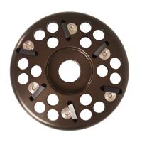 Disco de corte de 6 lâminas de casco para vacas e bovinos combinado com moedor de ângulo modelo 125