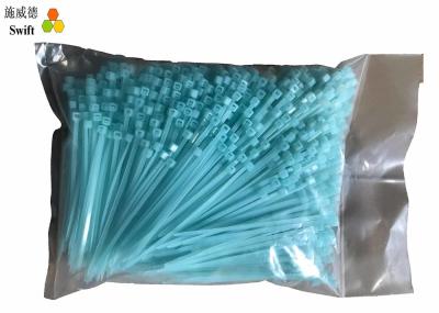 Cintas plásticas coloridas azul, comprimento de travamento favorável ao meio ambiente da polegada 120mm das cintas plásticas 4,7
