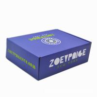 Boîtes d'emballage ondulées de laminage mat Boîtes de carton pliantes en papier à flûte
