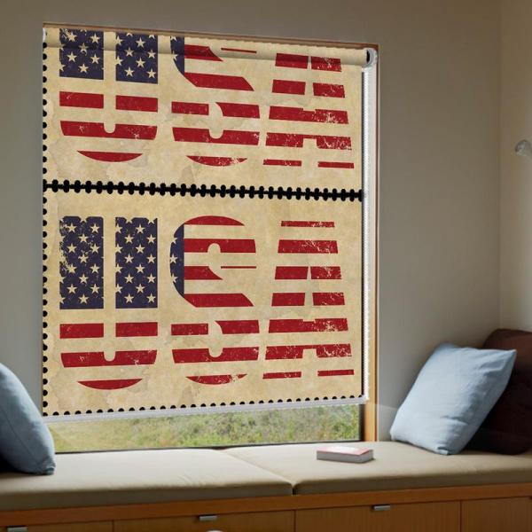 38MM machanism 3D Printed Roller Blinds Custom Multi-colored printing Blinds