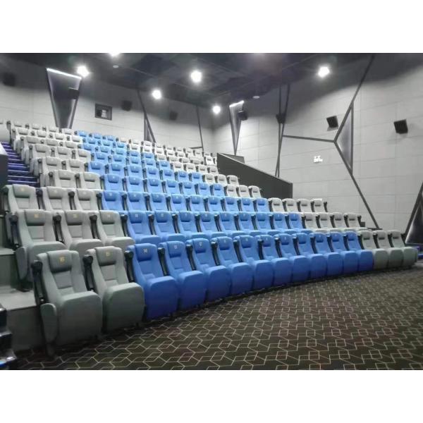 Fabric Cover Folding Home Theater Seats With Rocking Back Amphitheater Chair