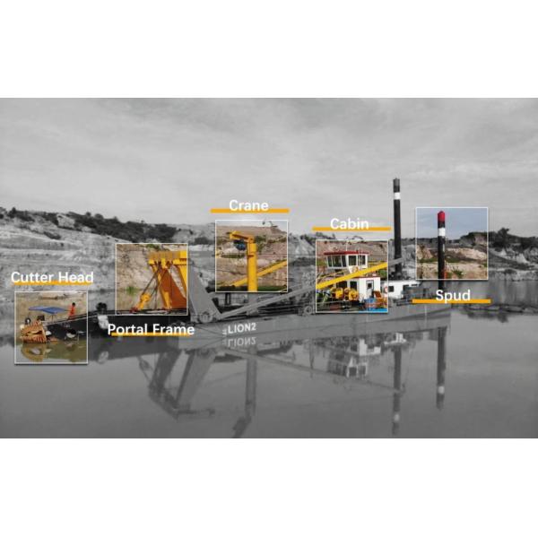 Diesel Engine Water Flow 6000m3 Dredger for Efficient Dredging Operations