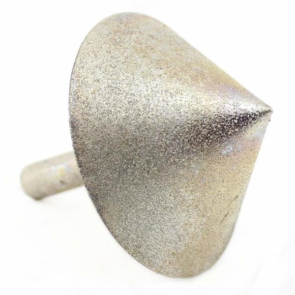 55mm Diamond Grinding Head Points Rotary TAPER Single Type Angle Drills Chamfer Hole Coated Of Glass