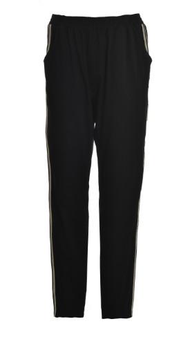 Lightweight Woven Fabric Ladies Slim Fit Trousers With Long Length Size XS-XXL