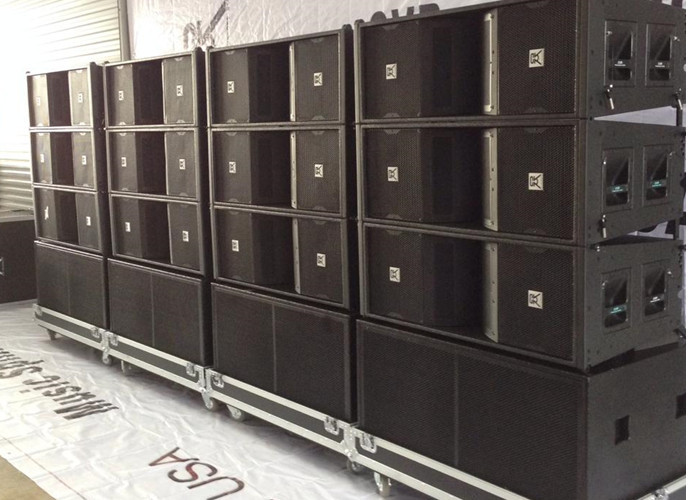 Concert Line Array Speaker Church Sound Equipment , church audio systems