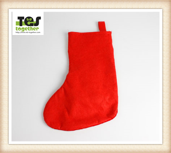 non-woven big size christmas sock decoration/OEM O ODM