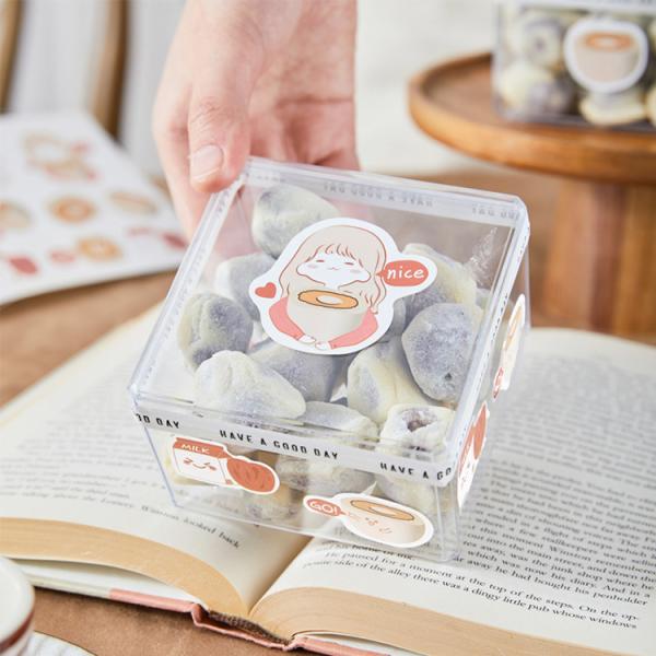 Customization Of Food Labels Transparent Vinyl Cartoon Stickers Waterproof And Tear Resistant