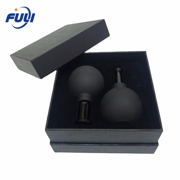 Set Of 4 Anti Cellulite Cup Vacuum Cupping Massage Facial Suction Cups Silicone Glass Cupping Set