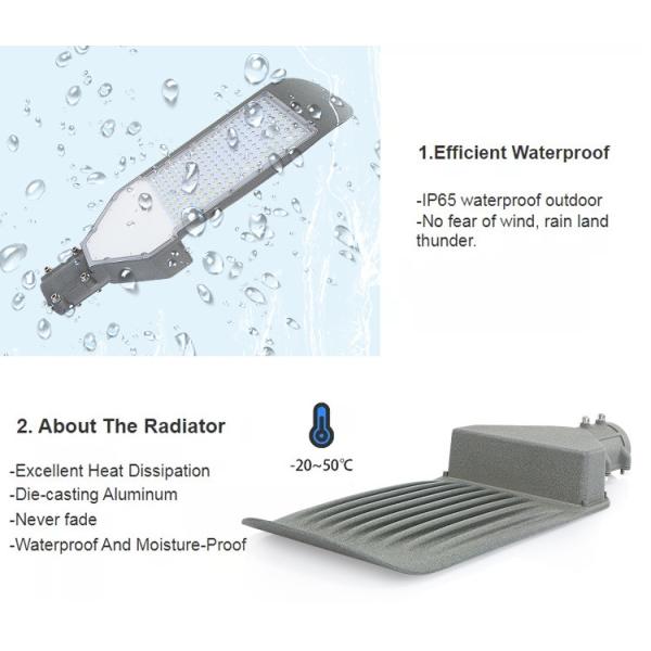 Классики уличного света СИД IP66 3000K 100 w снабжение жилищем на открытом воздухе декоративное алюминиевое