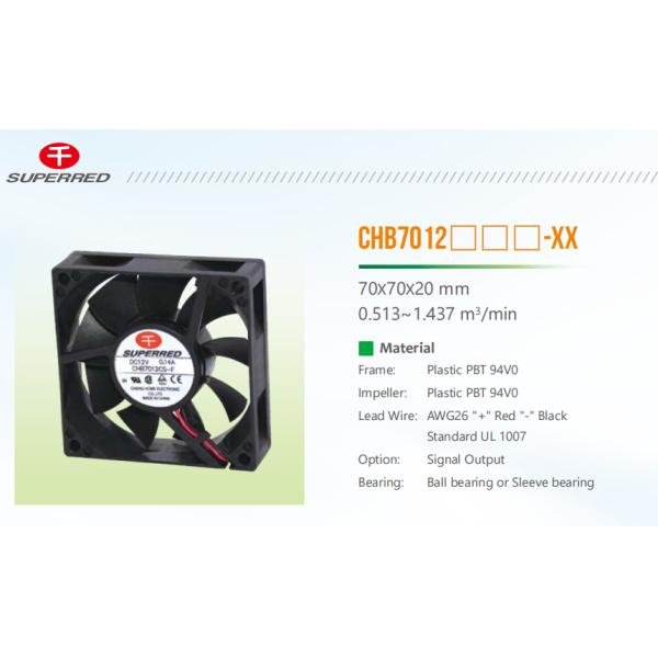 TUV Server Cooling Fan Black Standard UL 1007