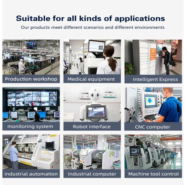 Капацитивный сенсорный экран 18,5 дюйма Промышленный планшетный компьютер с алюминиевым корпусом без вентилятора