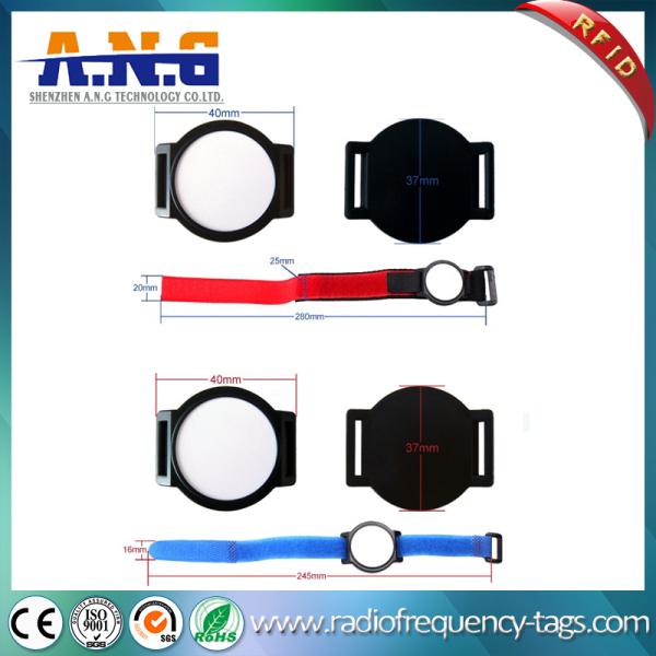 Nylon rfid wrist band , rfid concert wristbands / arm tag easy to take
