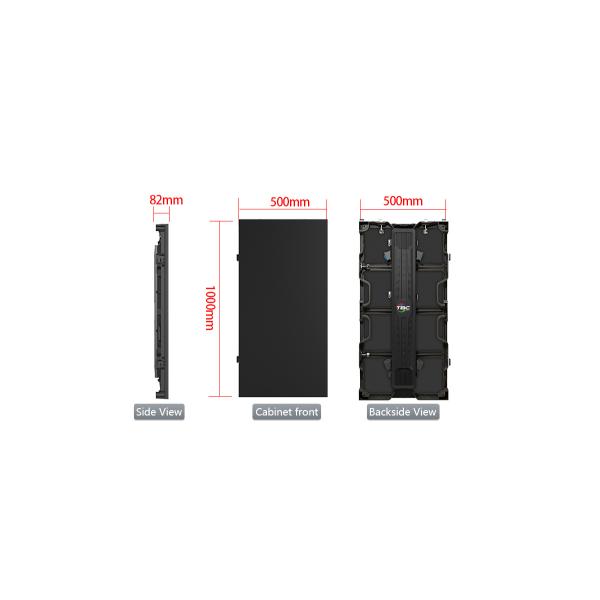 High Brightness Slim Full Color Led Display Advertising With Pixel 3.91mm