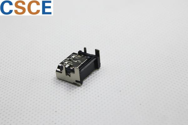 0.50mm Pitch HDMI Male To Female Connector / HDMI Receptacle Connector Right Angle